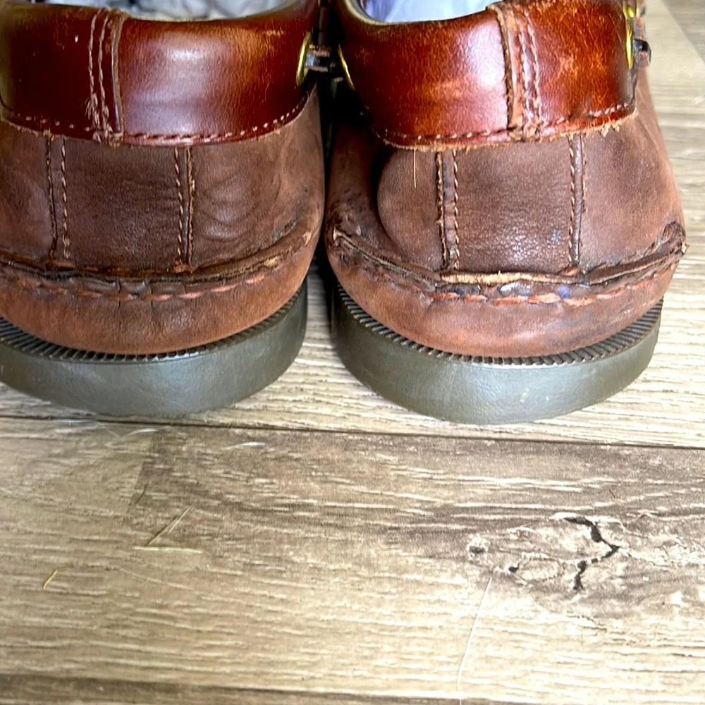 Sperry Topsider brown authentic boat shoes